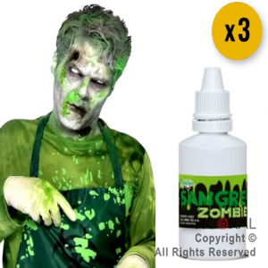 SANGRE ZOMBIE VERDE 20 ML (PACK X 3)